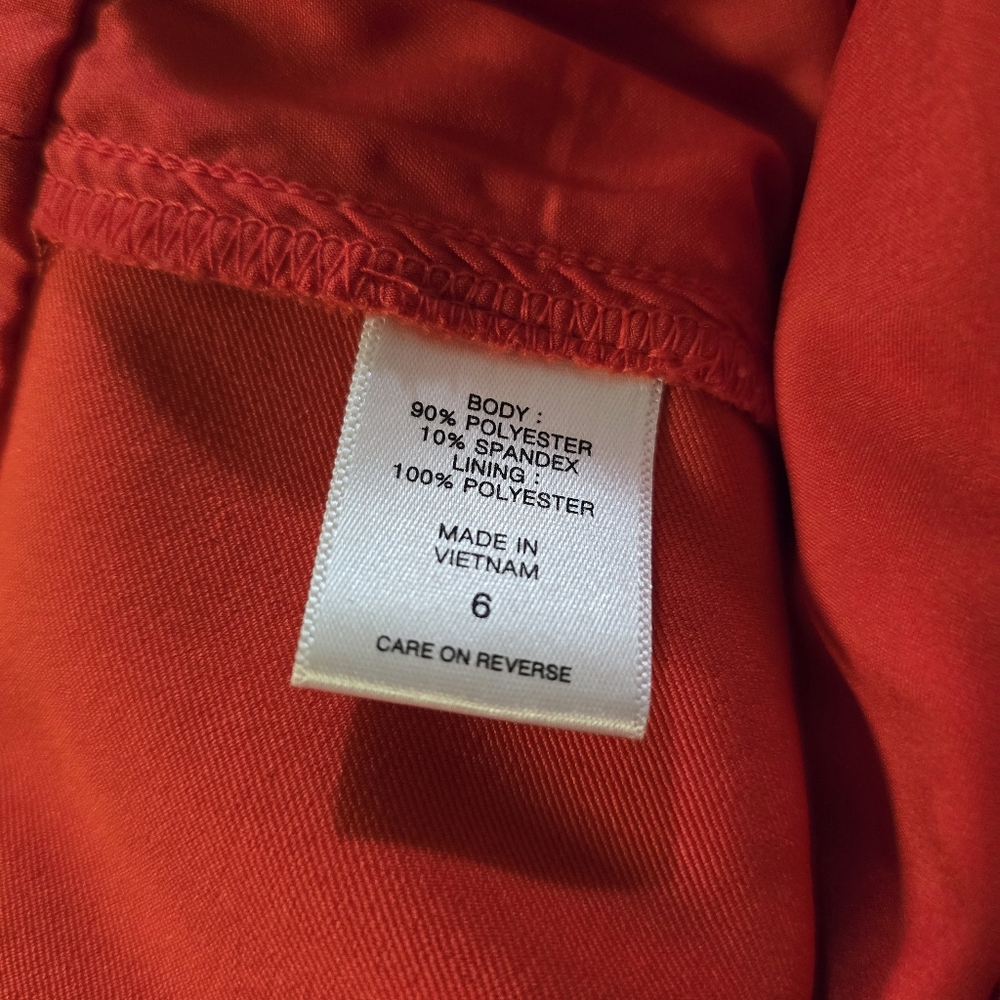 New York and Company Red Sleeveless Jumpsuit Size 6, - Picture 15 of 16